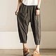 Women pants large size linen. Pants. Buykud. Online shopping on My Livemaster.  Фото №2