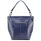 Women's leather bag 'Bella' (blue). Shopper. Russian leather Guild. My Livemaster. Фото №5