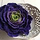 Rose purple wool brooch. Brooches. florawool (florawool). Online shopping on My Livemaster.  Фото №2