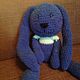 Bunny made of textured yarn, Stuffed Toys, Troitsk,  Фото №1