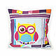 Decorative pillowcase with pocket 'Owl'3. Pillow. Dolls Elena Mukhina. My Livemaster. Фото №4