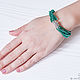 Order Multi-row volumetric bracelet of sea wave color. Aliento-jewerly (alientojewelry). Livemaster. . Bead bracelet Фото №3