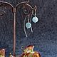 Silver earrings with aquamarine. Congo earrings. kvk1. My Livemaster. Фото №4