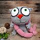Gato gris con salchichas. Stuffed Toys. Dingus! Funny cats and other toys. Ярмарка Мастеров.  Фото №6