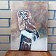 Oil painting 'the Owl'. Pictures. Tatyana-nesterova. Online shopping on My Livemaster.  Фото №2
