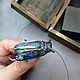 A beetle brooch made of polymer clay, Brooches, Domodedovo,  Фото №1