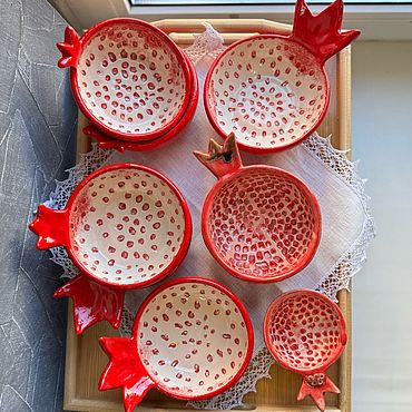 Посуда ручной работы. Ярмарка Мастеров - ручная работа Гранатовая чаша. Handmade.