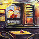 Paintings: watercolor painting drawing urban night landscape NIGHT CAFE. Pictures. pictures & decor of TanyaSeptember. My Livemaster. Фото №6