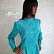 Платье из микровельвета "Solange" Sea breeze. Платья. Little___dress. Ярмарка Мастеров.  Фото №5