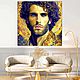 Order  Portrait of a man. Klimt. Abstract golden portrait. House of the Sun (irina-bast). Livemaster. . Pictures Фото №3