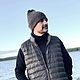 Заказать Шапка с отворотом ЮТА темно-коричневый  80%шерсть 20%лен. Вязаный кэжуал  UNIC Ирина. Ярмарка Мастеров. . Шапки Фото №3