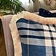 Декоративная подушка в клетку с бахромой. Элементы интерьера. Olga Agishina/ikat.decor. Ярмарка Мастеров.  Фото №6