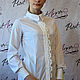 Blouse-shirt with lace, Blouses, Nizhnevartovsk,  Фото №1