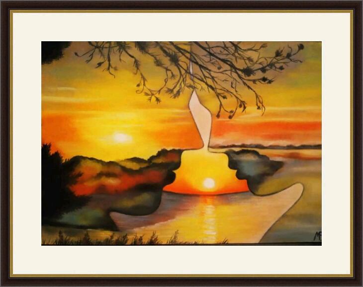 Картина "Вечная Любовь". Абстрактная картина с влюбленными в интернет ...