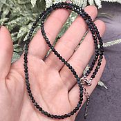Работы для детей, handmade. Livemaster - original item Beads blue tourmaline indigolite with cut. Handmade.
