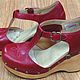 Винтаж: Продано. Туфли UGG красные на деревянном каблуке. Обувь винтажная. Vintage & Retro. Интернет-магазин Ярмарка Мастеров.  Фото №2