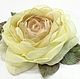 FABRIC FLOWERS. Chiffon rose ' Elina-II', Brooches, Vidnoye,  Фото №1