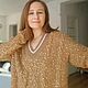 Джемпер с пайетками по мотивам Брунелло Кучинелли. Джемперы. Ольга Алексеева. Интернет-магазин Ярмарка Мастеров.  Фото №2
