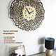 Order Wall clock 'Structure-two-color' 50 cm. art-clock (art-clock). Livemaster. . Watch Фото №3