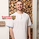 Men's short sleeve linen shirt, Mens shirts, St. Petersburg,  Фото №1