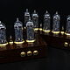 Lamp clock IN-14 'Wenge' Face 6. Name souvenirs. Tube-time (tube-time). My Livemaster. Фото №5
