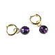 Order Amethyst earrings, gold earrings with amethyst, amethyst ring earrings. Irina Moro. Livemaster. . Earrings Фото №3