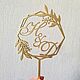 Wedding wooden topper to order, Cake Decoration, St. Petersburg,  Фото №1