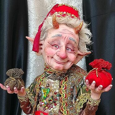 Куклы и игрушки ручной работы. Ярмарка Мастеров - ручная работа Чёрт Салтаныч. Handmade.