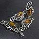 Jewelry Set Baltic Amber 925 Sterling Silver HC0043. Jewelry Sets. Sunny Silver. My Livemaster. Фото №4