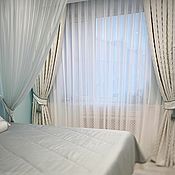 Для дома и интерьера handmade. Livemaster - original item Drapes and curtains: Curtains in the bedroom 