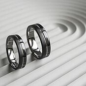 Свадебный салон handmade. Livemaster - original item Engagement rings: Titanium wedding bands. Handmade.
