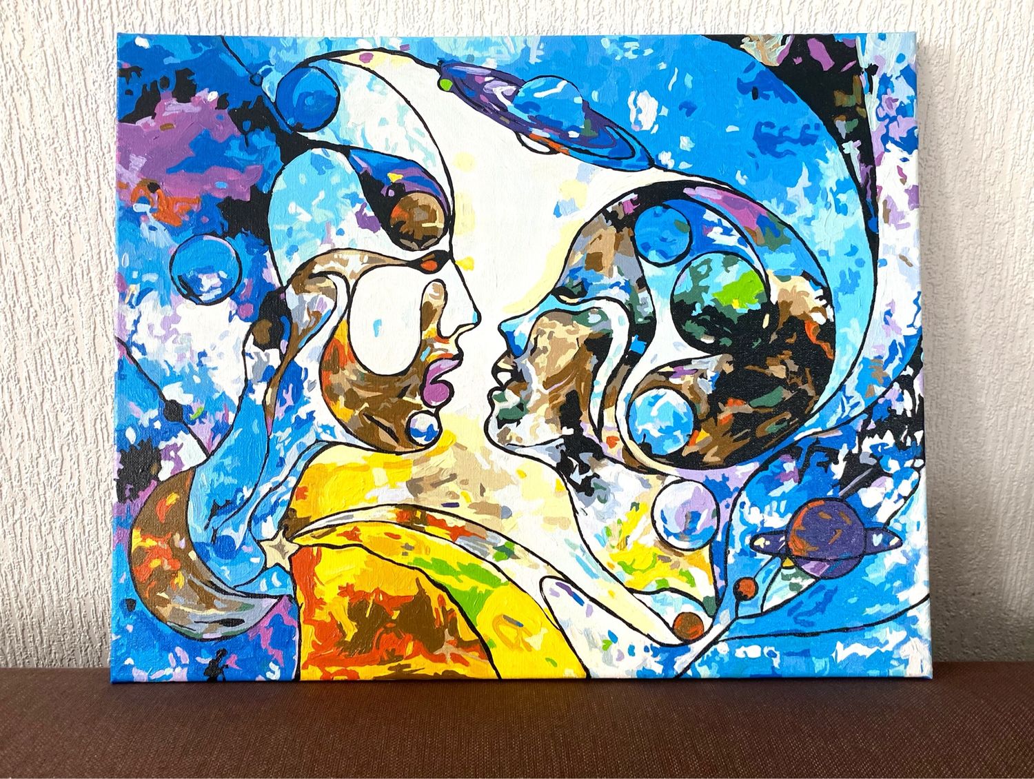 Картина «Любовь между мирами», акриловые краски на холсте в интернет ...