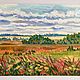  Oil painting Landscape ' Fields and meadow flowers'. Pictures. Fine Art for Joy. My Livemaster. Фото №4