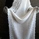 5-Down stole,shawl. Warm scarf. White Knitted Stole. Wraps. orenbur (Orenbur). Online shopping on My Livemaster.  Фото №2