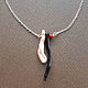 Trio. Neomodernism. Pendant with pearl and coral. Pendants. ART ACTIVE. My Livemaster. Фото №6
