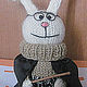 вязаный "Hare Potter". Мягкие игрушки. Ариша. Ярмарка Мастеров.  Фото №5