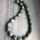 Заказать ЗЕЛЕНЫЕ КАПЛИ - змеевик. STONES Etc.. Ярмарка Мастеров. . Бусины Фото №3