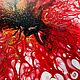 Заказать Картина: Алый цветок, в стиле Fluid Art. Ol’art. Ярмарка Мастеров. . Картины Фото №3