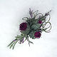 Leather flowers. Thistle leather 'Scottish evening'-2. Brooches. verelli (verelli). My Livemaster. Фото №5
