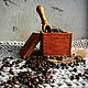 Набор кофемана ESPRESSO. Коробочка, совок для кофе, чая, специй. Наборы посуды. Семейная мастерская 'ШАЛЕ' (chaletworkshop). Ярмарка Мастеров.  Фото №4