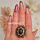 Кольцо с Чёрным Опалом 4.41 карат. Кольца. Artgems925. Ярмарка Мастеров.  Фото №7