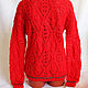 Свитер из кид мохера с кашемиром. Свитеры. Knit by Heart - Вязаная одежда 富. Ярмарка Мастеров.  Фото №6