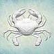 Mold 'Crab' (3 sizes), Blanks for decoupage and painting, Serpukhov,  Фото №1