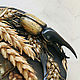 Dynastes hercules lunata. Колье. Grimoire La poule noire. Ярмарка Мастеров.  Фото №4