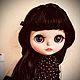 Заказать  Кукла Blythe кастом custom bjd Wednesday Венсдей. Мастерская подарков Елены Смирновой. Ярмарка Мастеров. . Интерьерная кукла Фото №3