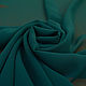 Креп-шифон  однотонный морская волна  Фурла, Ткани, Москва,  Фото №1