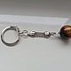 A keychain with a natural tiger eye is large! ball 16 mm. Key chain. marusjy. My Livemaster. Фото №4