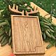 Order Board of oak with horns for submission. Free shipping. alysarus. Livemaster. . Cutting Boards Фото №3