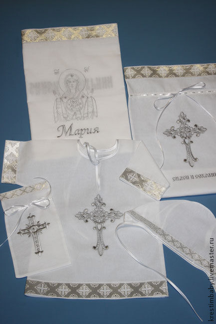 Set for baptism 'the Sign'(silver), Christening set, Moscow,  Фото №1