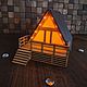 Заказать Светильник домик "Шалаш" (A-frame). Творческая мастерская 'WoodArt'. Ярмарка Мастеров. . Ночники Фото №3
